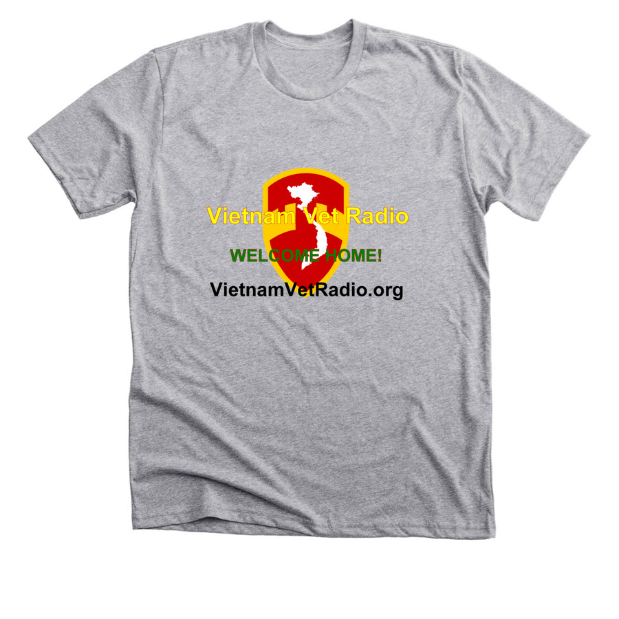 Vietnam Vet Radio, a Athletic Heather Premium Unisex Tee