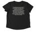 NATURALIST Breach Front & Mission Back, a Space Black Allmade Eco Triblend Women?s Scoop Neck Tee (back-view)