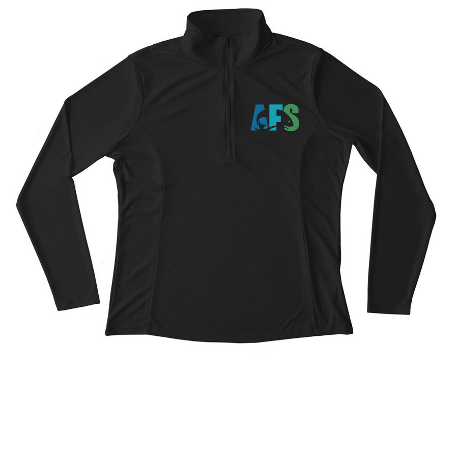 Women's Logo Quarter Zip, a Black Women's Performance Quarter Zip Pullover
