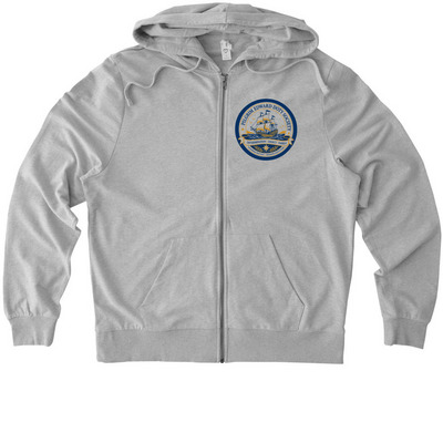 Pilgrim Edward Doty Society - Hoodie, a Granite Grey Heather Allmade Organic French Terry Zip Up Hoodie