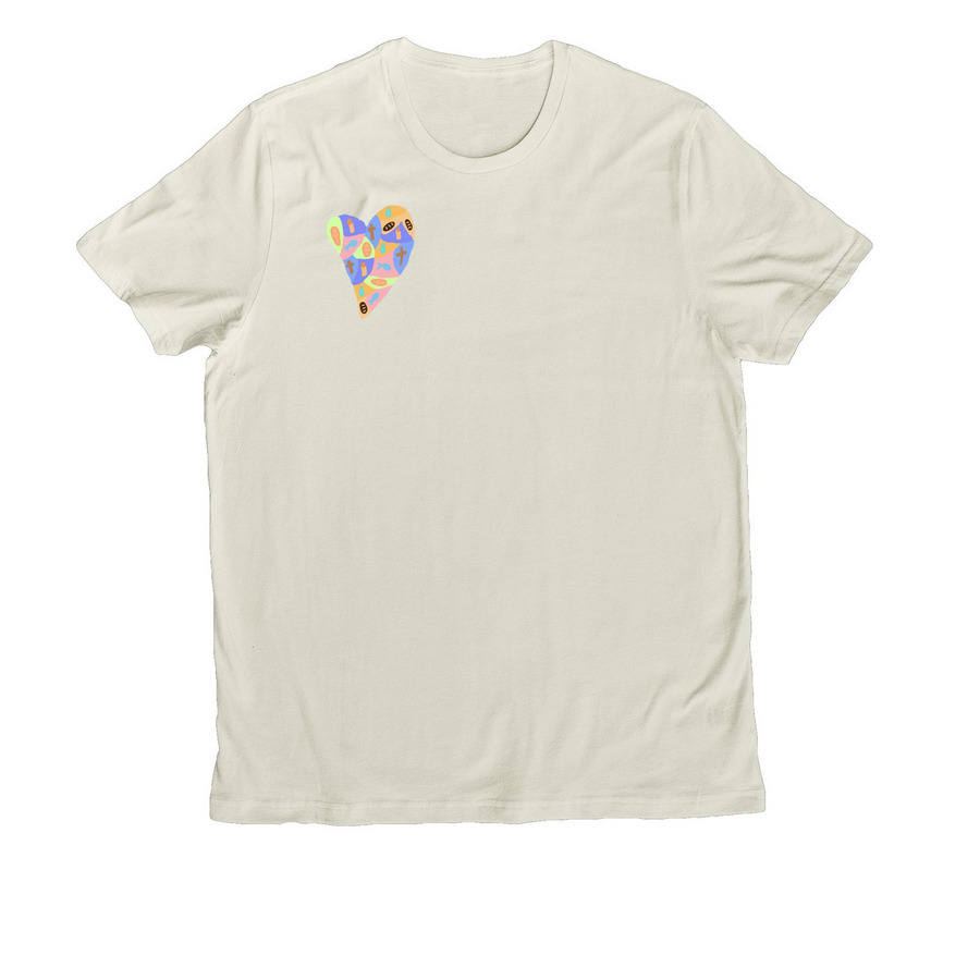 Romans 8:39, a White Sand Allmade Organic Cotton Unisex Tee