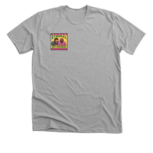 Retro Small Logo, a Athletic Heather Premium Unisex Tee