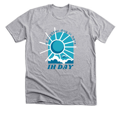 IH Day - A Brighter Day, a Athletic Heather Premium Unisex Tee