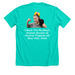 I Beg Your Parton 2026, a Heather Sea Green Premium Unisex Tee (back-view)