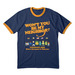 Love wins in Cincinnati!, a Navy/ Gold Cotton Ringer Tee