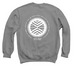 Trauma-Informed Yoga for the Military, a Charcoal Crewneck Sweatshirt (back-view)