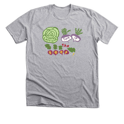 George Jones Farm Turnips the Beet!, a Athletic Heather Premium Unisex Tee