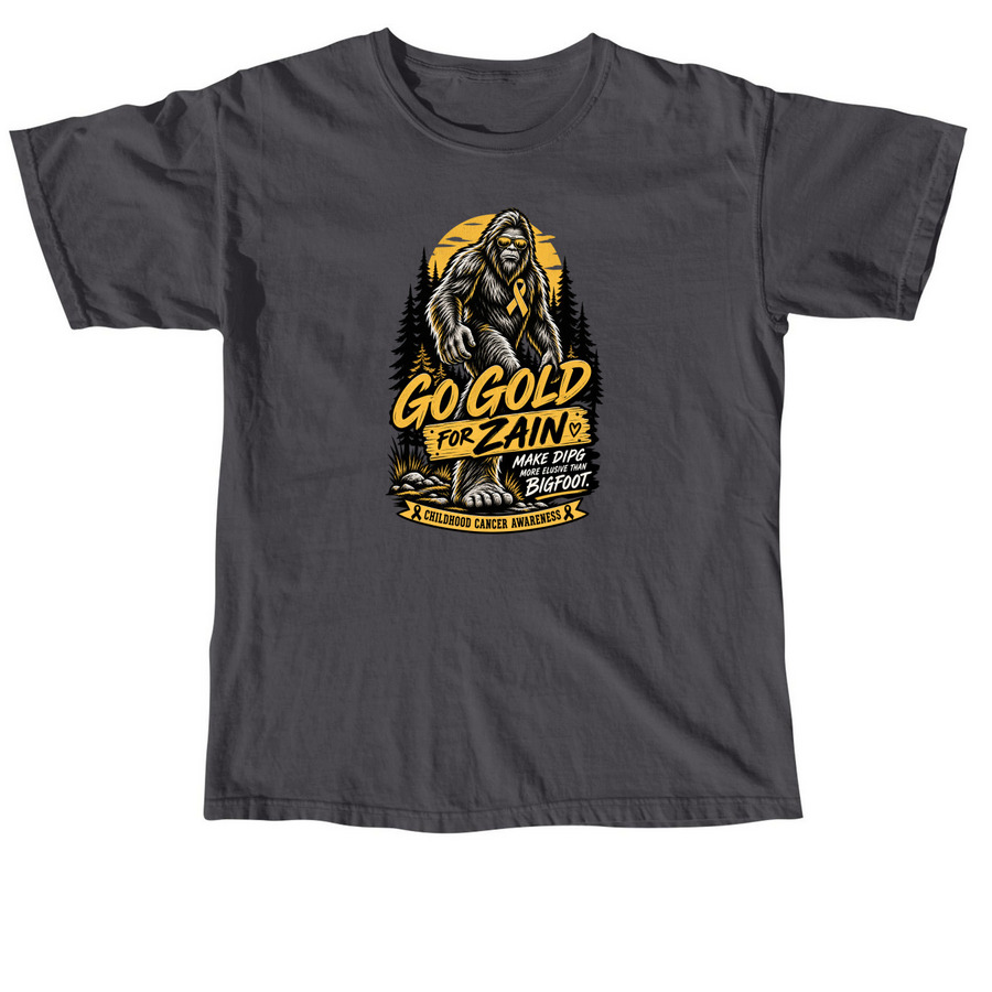September is Childhood Cancer Awareness Month, a Graphite Comfort Colors Unisex Tee