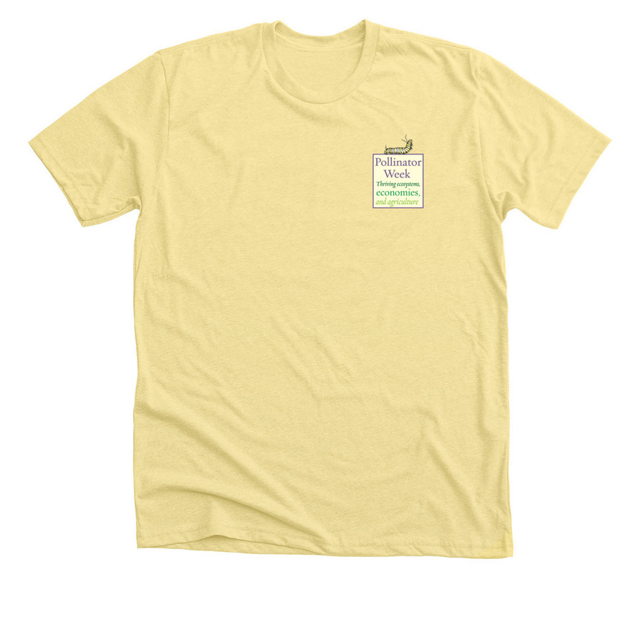 Pollinator Week 2024 Light Color Shirts, a Heather Yellow Gold Premium Unisex Tee