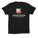 JLSP 95th Celebration: White Logo, a Vintage Black Premium Cotton Tee