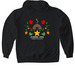 Falling Leaves with white brand name&nbsp;, a Black Gildan Softstyle Pullover Hoodie