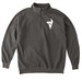KCREGAP White logo zip ups, a Pepper Comfort Colors Quarter Zip Pullover
