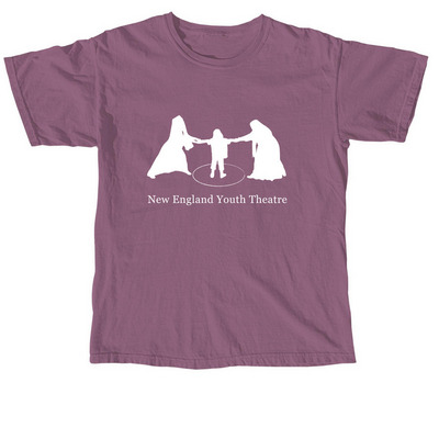 The Circle Tee - New England Youth Theatre, a Berry Comfort Colors Unisex Tee