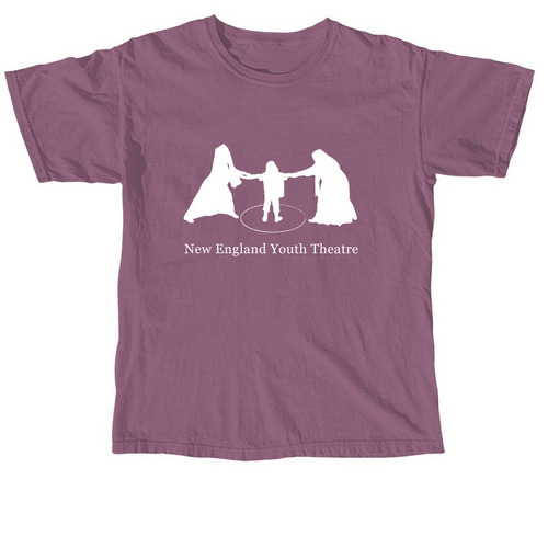 The Circle Tee - New England Youth Theatre, a Berry Comfort Colors Unisex Tee