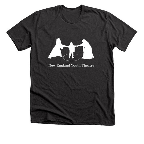 The Circle Tee - New England Youth Theatre, a Dark Grey Heather Premium Unisex Tee