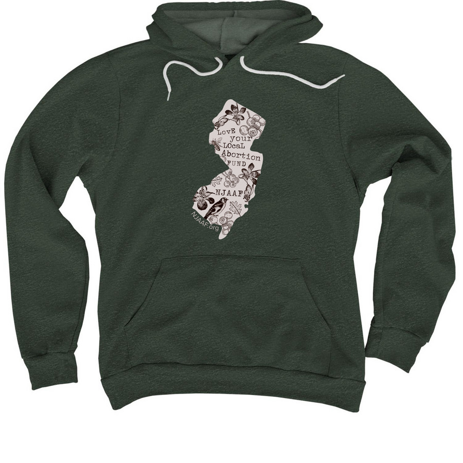 Love NJ, love NJAAF!, a Heather Forest Premium Pullover Hoodie