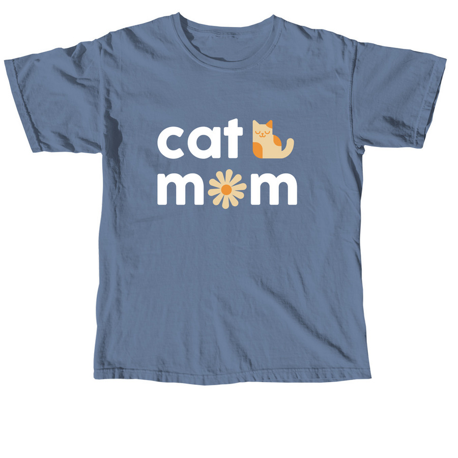 Cat Mom, a Blue Jean Comfort Colors Unisex Tee