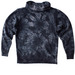 Tye Die Pullover Hoodie | Youth, a Black Youth Tie Dye Pullover Hoodie (back-view)