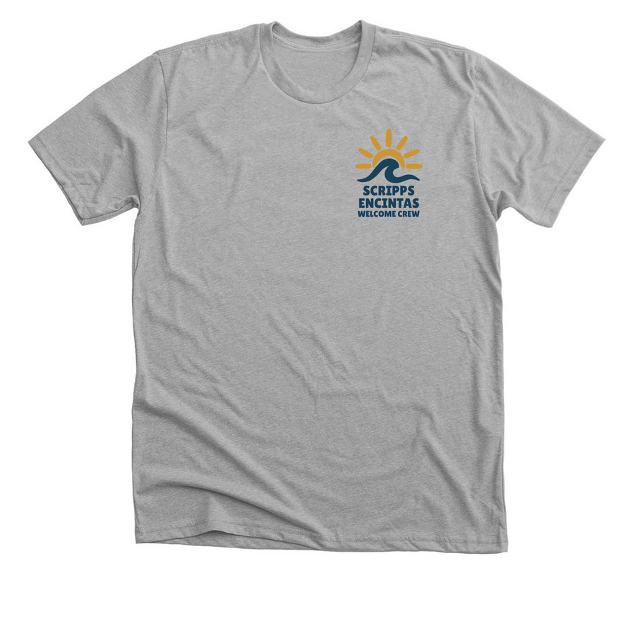 Scripps Encinitas - Welcome Team, a Athletic Heather Premium Unisex Tee