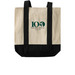 GCS 100 Tote Bag, a Natural/Black Two-Tone Grocery Tote Bag