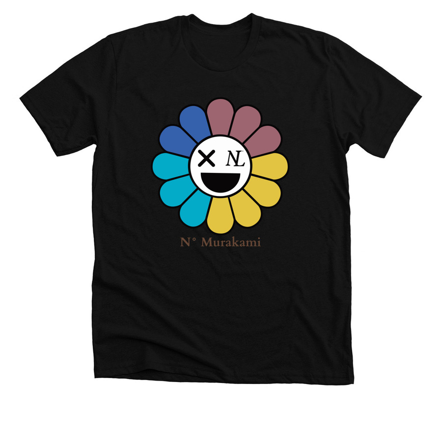 N?Murakami, a Solid Black Blend Premium Unisex Tee