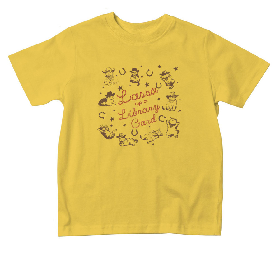 Lasso up a Library Card (Toddler), a Yellow Toddler Tee