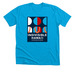 Indivisible Hawai'i Official T-Shirts, a Neon Blue Premium Unisex Tee