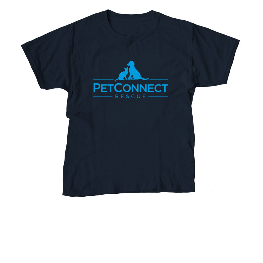 PetConnect Logo Tee, a Navy Youth Unisex Tee