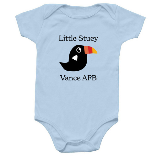 Little Stuey - Onesie, a Light Blue Infant Onesie