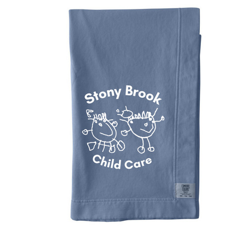 Logo Blanket, a Blue Jean Comfort Colors Blanket