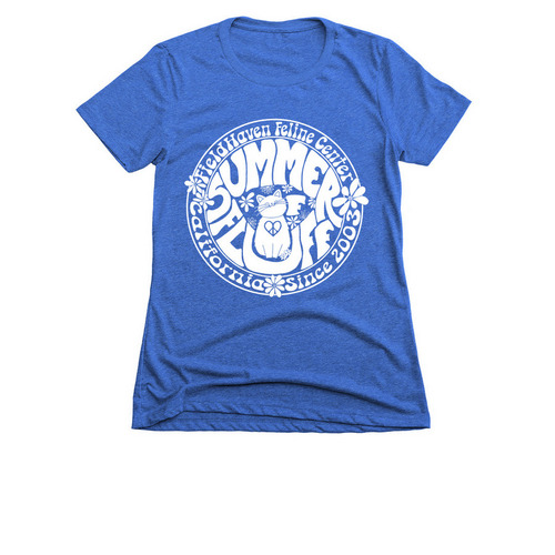 Summer of Fluff - White, a Royal Women's Slim Fit Tee