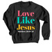 Mission Trip, a Black Crewneck Sweatshirt