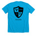 U4 Hart/Hart, a Neon Blue Premium Unisex Tee (back-view)