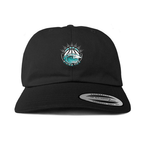 Rising Tide Head Gear, a Black Printed Classic Baseball Cap