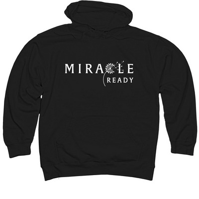 Miracle Ready, a Black Midweight Pullover Hoodie
