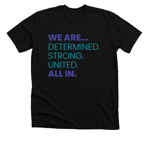 WE ARE ALL IN., a Solid Black Blend Premium Unisex Tee