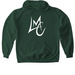 L-Mac Hoodie (White Logo), a Forest Green Softstyle Pullover Hoodie