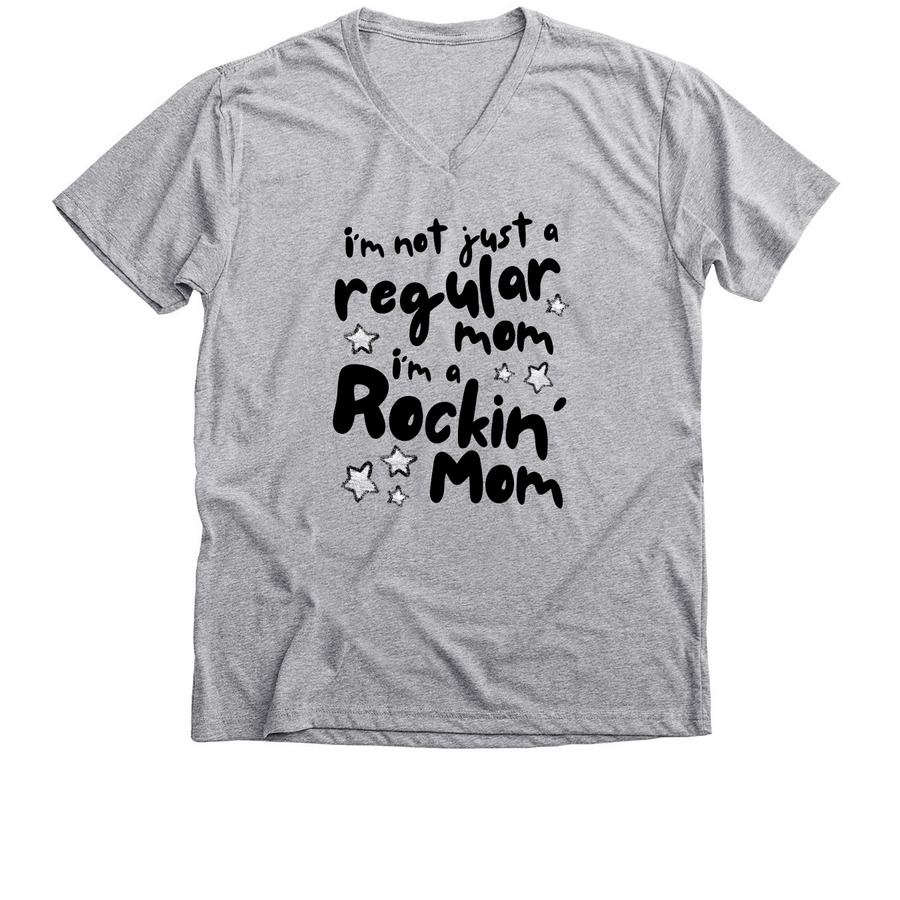 DSDN Not Just a Regular Mom, a Athletic Heather Premium V-Neck Tee