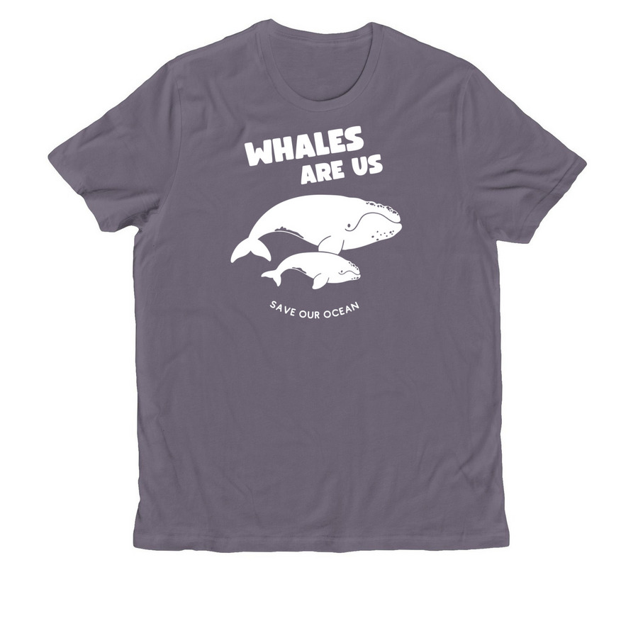 Whales Are Us, a Cosmic Purple Allmade Organic Cotton Unisex Tee
