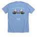Typhoon Cancer fundraiser, a Heather Carolina Blue Premium Unisex Tee (back-view)