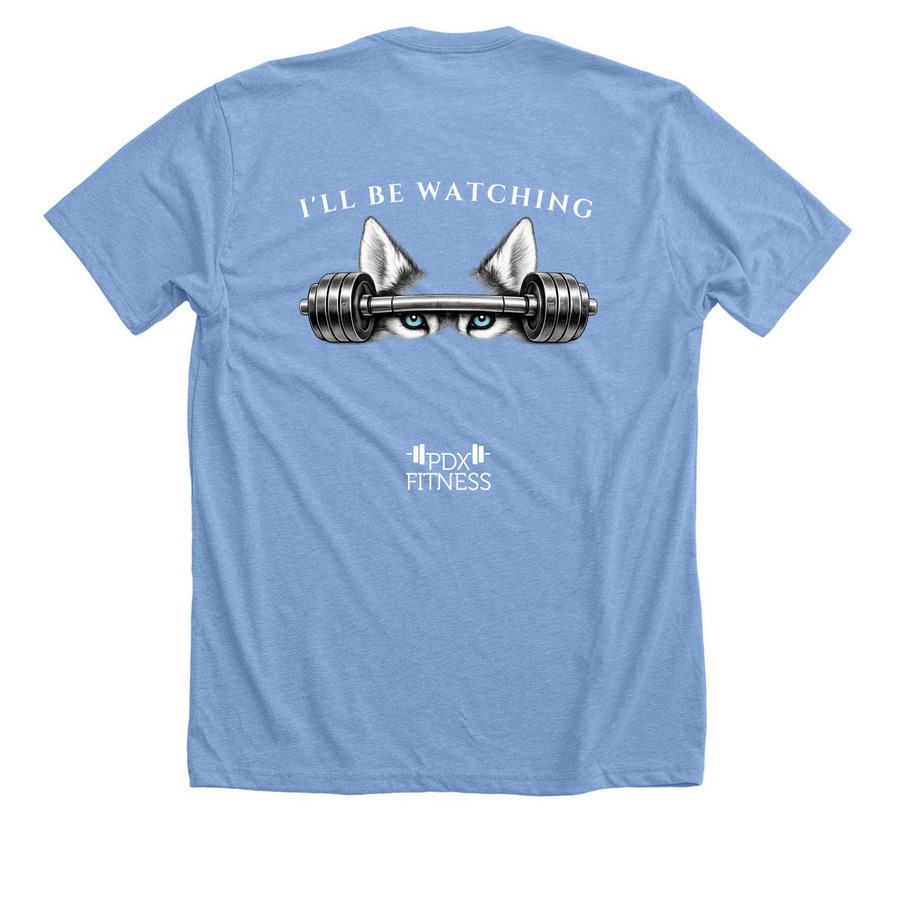 Typhoon Cancer fundraiser, a Heather Carolina Blue Premium Unisex Tee (back-view)