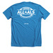 CAR vs ALS, a Neon Blue Premium Unisex Tee (back-view)