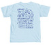 LIS Doodle, a Chambray Comfort Colors Unisex Tee (back-view)