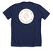 The Nurtury Montessori, a Solid Navy Blend Premium Unisex Tee (back-view)