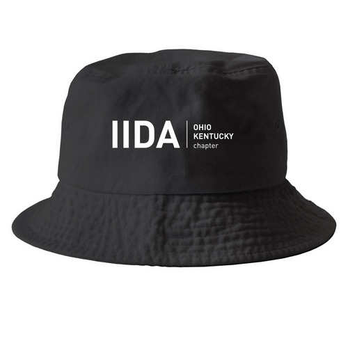 IIDA OHKY Hats - Light, a Black Printed Bucket Hat