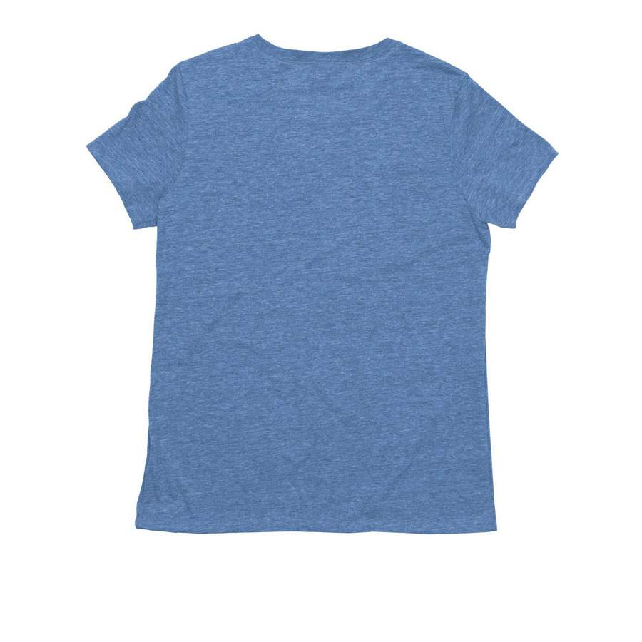 Aerophonic T-Shirts & Hoodies, a Azure Blue Allmade Eco Triblend Women?s Tee (back-view)