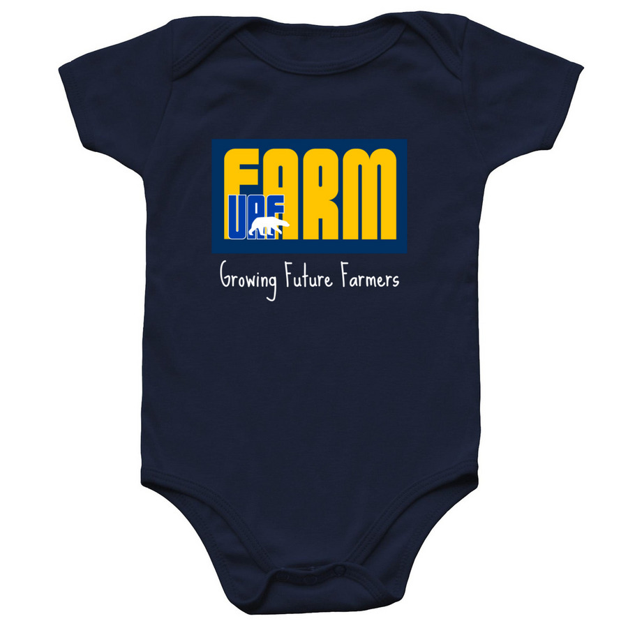 UAF Farm Baby, a Navy Infant Onesie