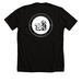 Black Knights Large Original Logo T-Shirt, a Solid Black Blend Premium Unisex Tee (back-view)