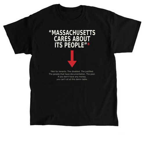 Massachusetts cares?, a Black Classic Unisex Tee