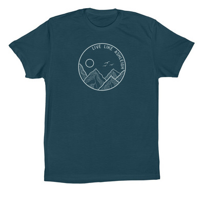 2026 Let's Keep Living Like Ashleigh, a Deep Teal Premium Cotton Tee